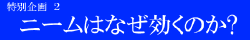 ニームはなぜ効くのか?